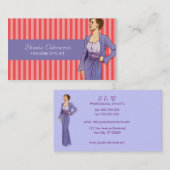 Mode Visitekaartje Roze en Lavender (Voorkant / Achterkant)