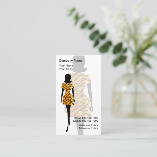 Mode Visitekaartjes (Staand voorkant)