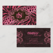 Mode Visitekaartjes Dierlijke Zebra (Voorkant / Achterkant)