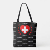 Mode vlag Zwitserland/sport Tote Bag (Achterkant)