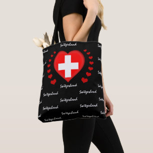 Mode vlag Zwitserland/sport Tote Bag