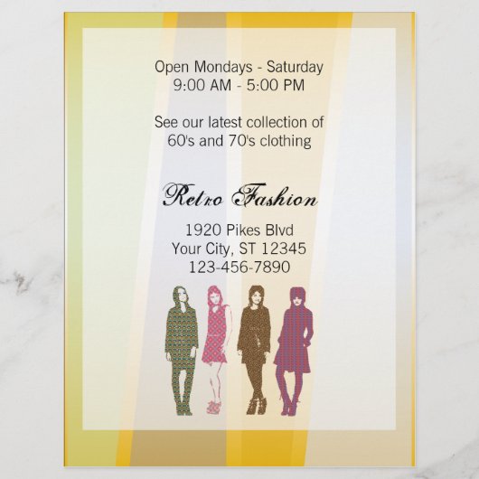 Mode voor de Sjabloon van de flyer (Achterkant)