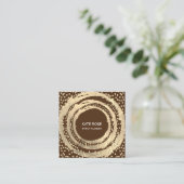 Mode voor Event Planner Music Media Blogger Brown Vierkante Visitekaartje (Staand voorkant)