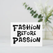 Mode vóór Hartstocht Briefkaart (Staand voorkant)