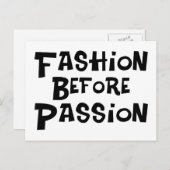 Mode vóór Hartstocht Briefkaart (Voorkant / Achterkant)