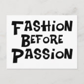 Mode vóór Hartstocht Briefkaart (Voorkant)