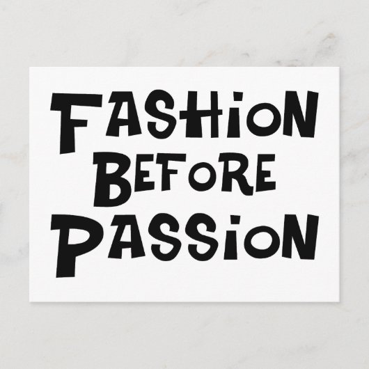 Mode vóór Hartstocht Briefkaart (Voorkant)