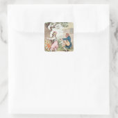 Mode voor het gemak of een goede grondwet..." vierkante sticker (Tas)