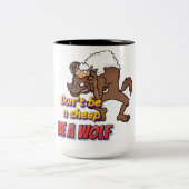 "Mode voor het Wilde Hart!" Tweekleurige Koffiemok (Center)