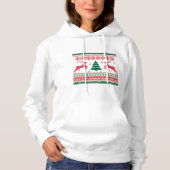 Mode voor kerstmanooien hoodie (Voorkant)