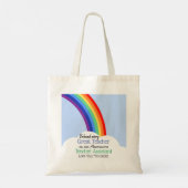 Mode voor onderwijsassistent-regenbooggeschenk tote bag (Achterkant)