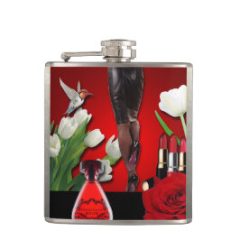 Mode voor rode en zwarte meisjes heupfles