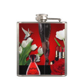 Mode voor rode en zwarte meisjes heupfles (Achterkant)