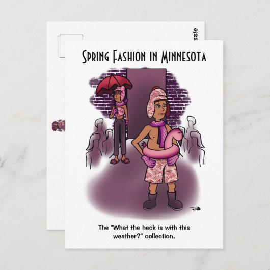 Mode voorjaar briefkaart (Voorkant / Achterkant)