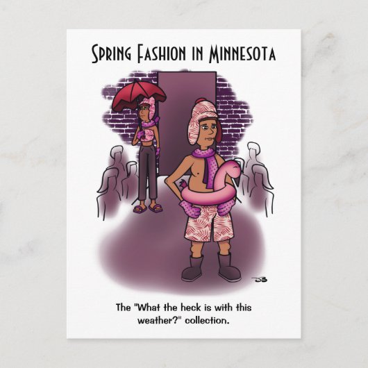 Mode voorjaar briefkaart (Voorkant)