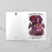 Mode voorjaar folie wenskaart (Buiten Laag)