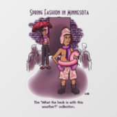 Mode voorjaar raamsticker (Vel)