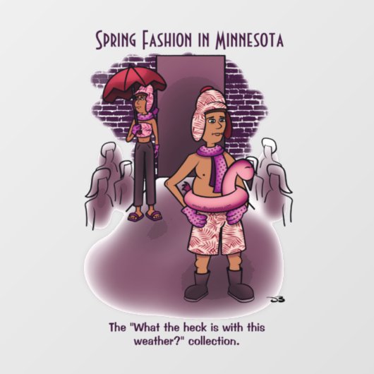 Mode voorjaar raamsticker (Vel)