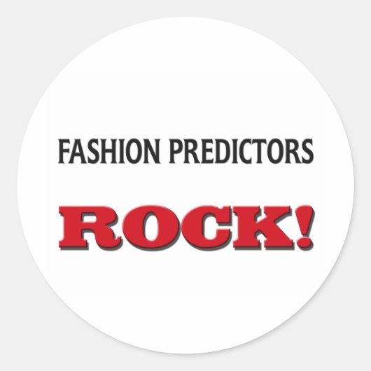 Mode voorspellers Rock Ronde Sticker (Voorkant)