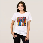 Mode vooruitstrevend Tri-Blend shirt (Voorkant volledig)