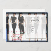 Mode Voorwaarts Meisje Tijd Uitnodigingen (Voorkant / Achterkant)