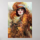  Mode Vrouw 1920s Poster (Voorkant)