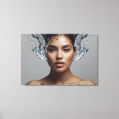 Mode vrouw beeldende kunst canvas afdruk (Voorkant)