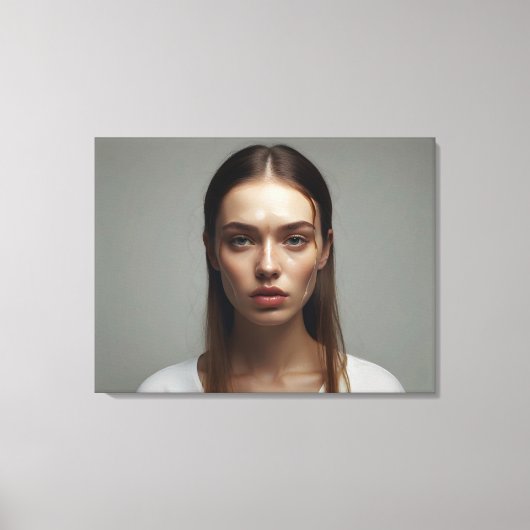 Mode vrouw beeldende kunst canvas afdruk (Voorkant)