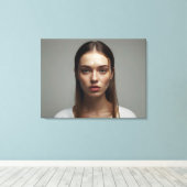 Mode vrouw beeldende kunst canvas afdruk (Insitu (Houten vloer))