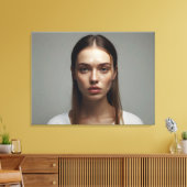 Mode vrouw beeldende kunst canvas afdruk (Insitu (Woonkamer))