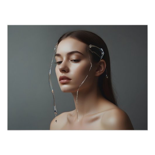 Mode vrouw beeldende kunst foto afdruk (Voorkant)
