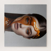 Mode vrouw beeldende kunst legpuzzel (Horizontaal)