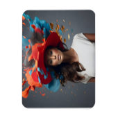 Mode vrouw beeldende kunst magneet (Verticaal)