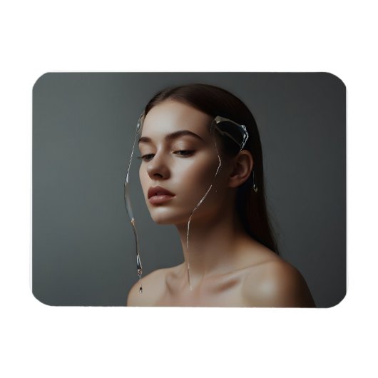 Mode vrouw beeldende kunst magneet (Horizontaal)