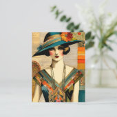  Mode Vrouw Briefkaart (Staand voorkant)