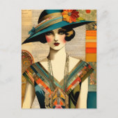  Mode Vrouw Briefkaart (Voorkant)