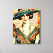 Mode Vrouw Canvas Afdruk (Voorkant)