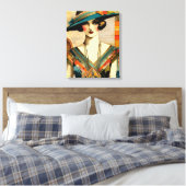 Mode Vrouw Canvas Afdruk (Insitu (Slaapkamer))