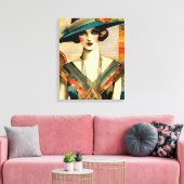 Mode Vrouw Canvas Afdruk (Insitu (Woonkamer))