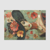  MODE VROUW DECOUPAGE TISSUEPAPIER (Voorkant)