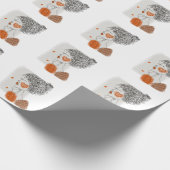 Mode Vrouw: Grafische zwarte lijnen Cadeaupapier (Hoek)