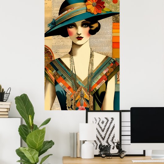  Mode Vrouw Poster (Thuiskantoor)