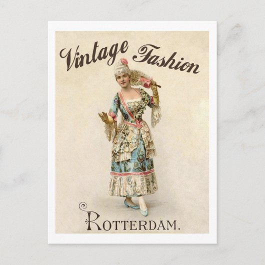  mode, vrouw uit Rotterdam, Nederland Briefkaart (Voorkant)