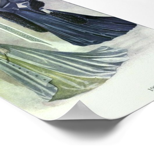 Mode  vrouwen 1900 poster (Hoek)