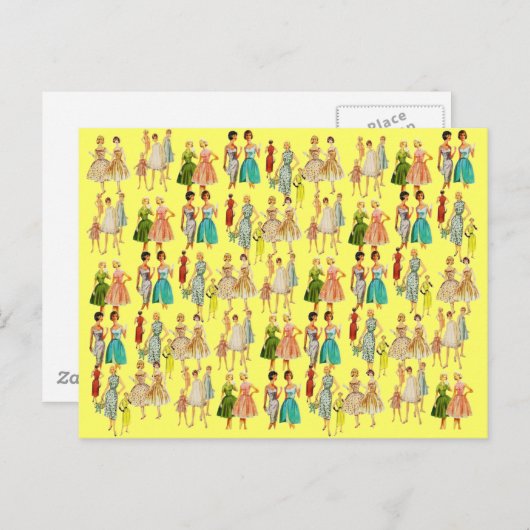  Mode vrouwen Briefkaart (Voorkant / Achterkant)