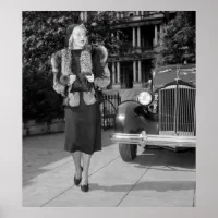 mode vrouwen in de jaren dertig poster