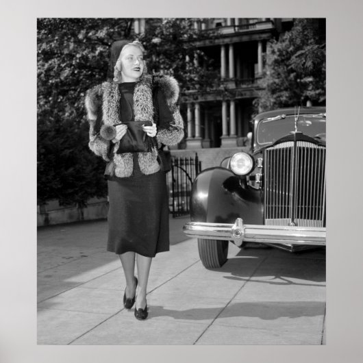 mode vrouwen in de jaren dertig poster (Voorkant)