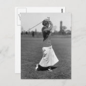 Mode vrouwengolf, jaren 1910 briefkaart (Voorkant / Achterkant)
