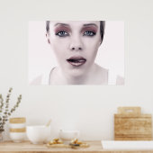 Mode vrouwenportret poster (Keuken)
