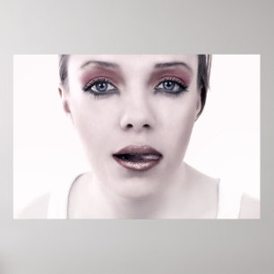 Mode vrouwenportret poster